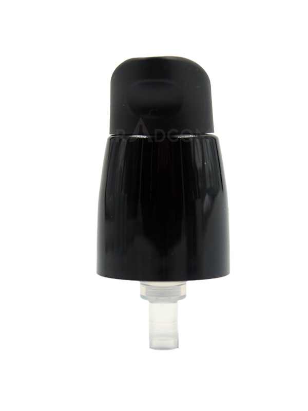 KH180E - Black- A - 12 - 20/410 Lotion Pump Round Nozzle Pump